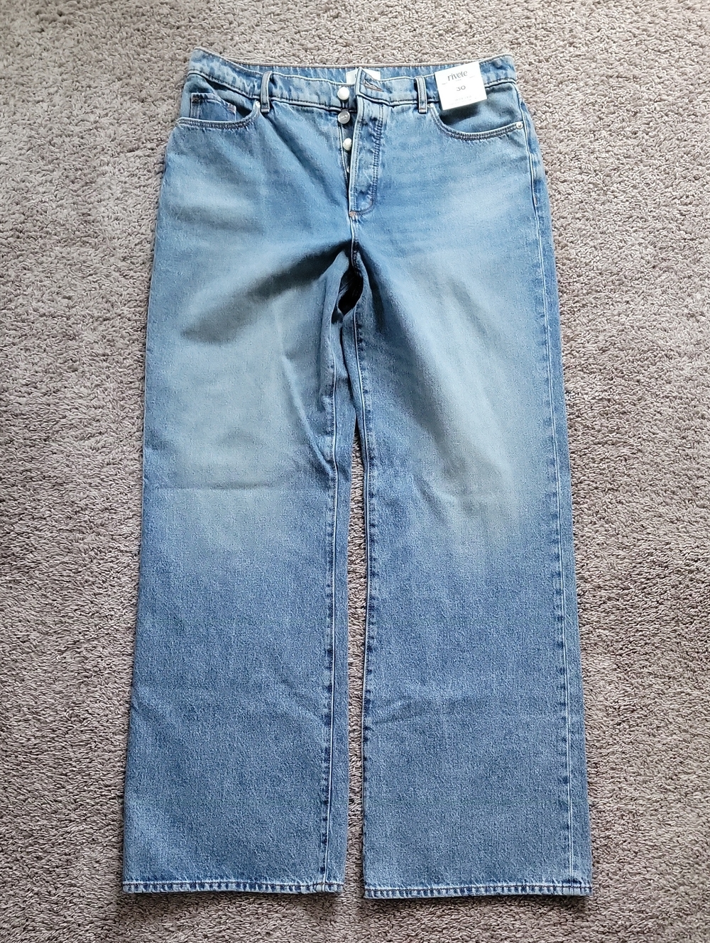 LOFT Rivete Wide Leg Jeans 30T